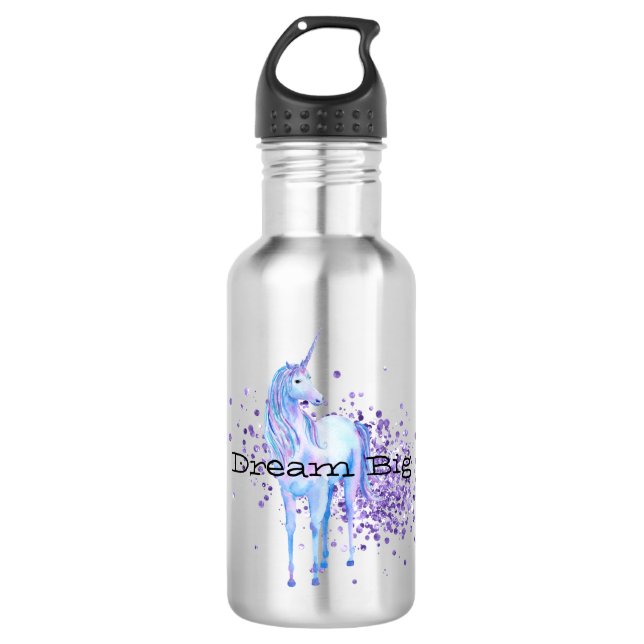 Garrafa Girly Purple Sparkle Unicorn (Frente)
