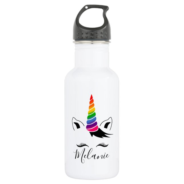 Garrafa Glam Rainbow Unicorn (Frente)