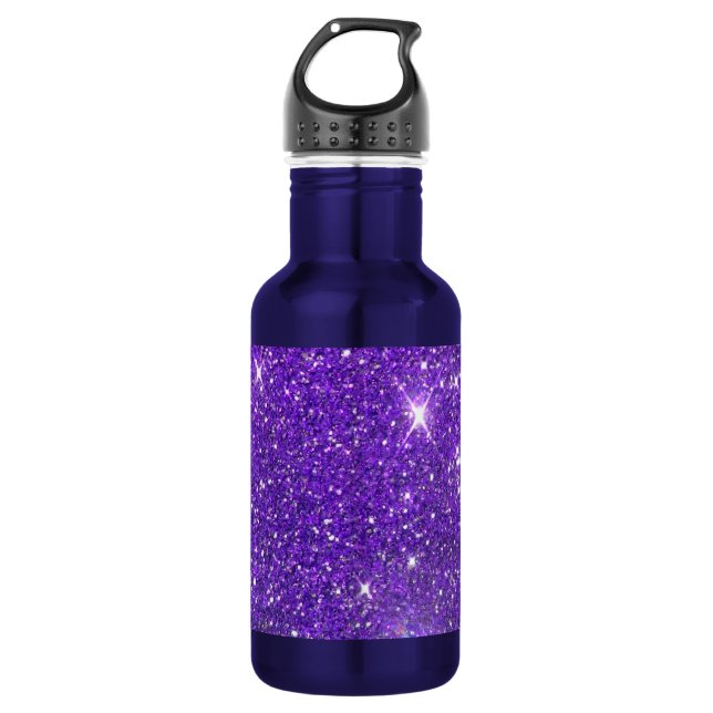 Garrafa Glitz Sparkling do brilho do roxo na moda (Frente)