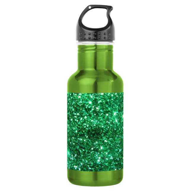 Garrafa Glitzy Green Glitter (Frente)