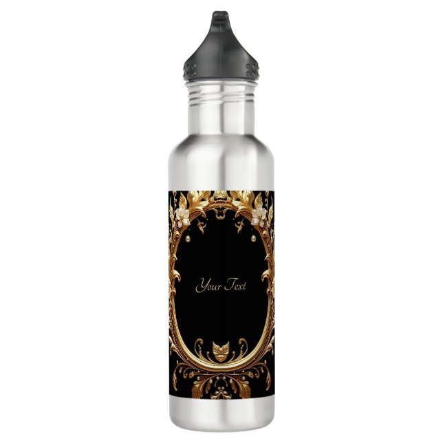 Garrafa Golden Floral Ornate Water Bottle (Direita)