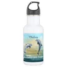 Golfinhos Azuis Pulando Água Solarinha Nome