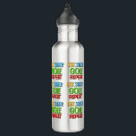 Garrafa Golfista de Piada de Golfe Engraçado e Divertido<br><div class="desc">A sua nova garrafa de água de golfe favorita para usar no campo de golfe. Mantenha-se hidratado e partilhe uma piada de golfe. Coma,  Dorme,  GOLF,  Repita...  Estilo tipográfico moderno e colorido.</div>