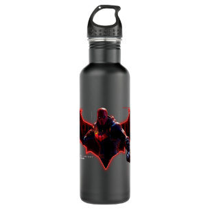 Garrafa Gotham Knights Red Hood no Logotipo