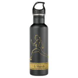 Garrafa Grace em Movimento: A Silhueta da Velocidade