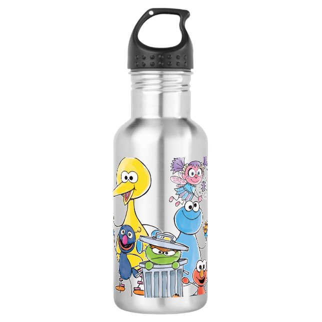Garrafa Gráfico de Sesame Pals Doodley (Frente)