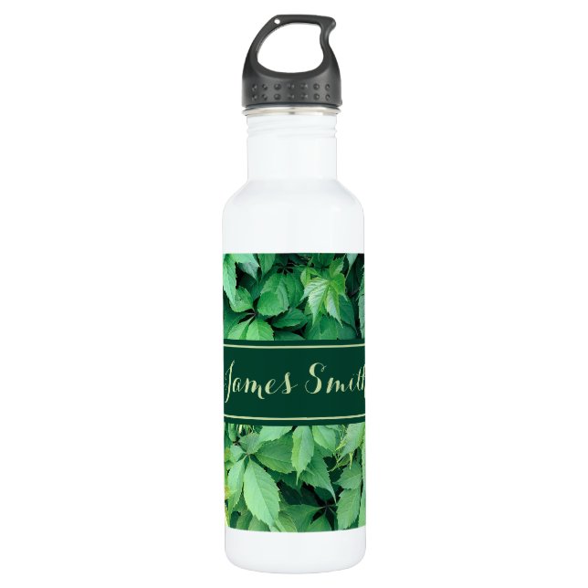 Garrafa Grama Verde Deixa Monograma (Frente)