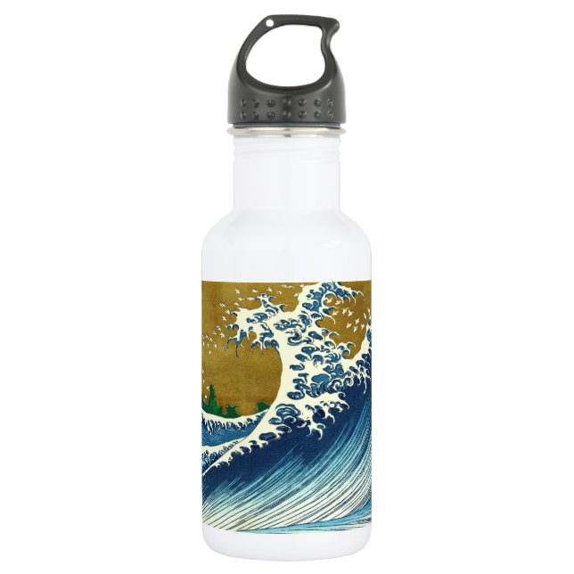 Garrafa Grande Onda Hokusai Japão Oceano Vintage (Frente)