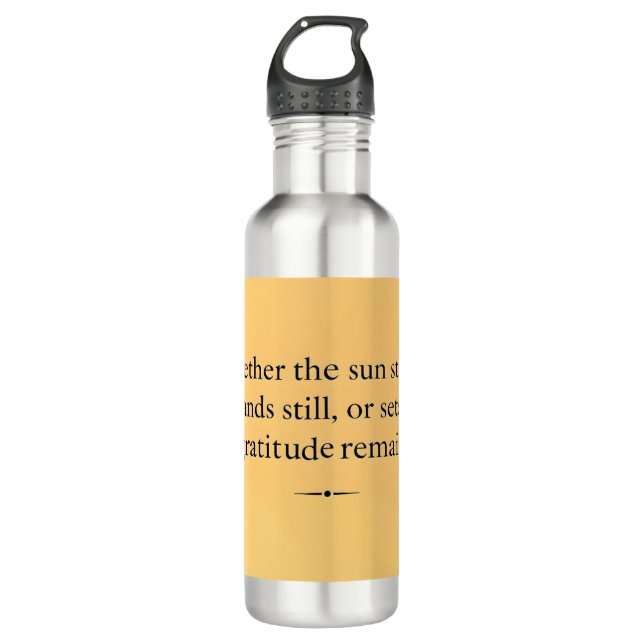 Garrafa Gratitude Remains Water Bottle | Inspirational Aff (Frente)