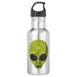 Garrafa Green Alien Head Custom Water Bottle