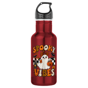 Garrafa Groovy Vibrações Assustadoras Fantasma Boo Fofo Ha