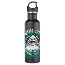 Grunge Waterbottle da cerceta da cidade do tubarão