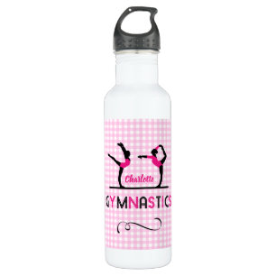 Garrafa Gymnast Figures Cute Pink Personalizado