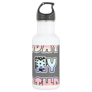 Garrafa HakunaMatata Hoje é meu aniversário.png