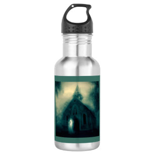 Garrafa Halloween - Igreja Assombrada 4
