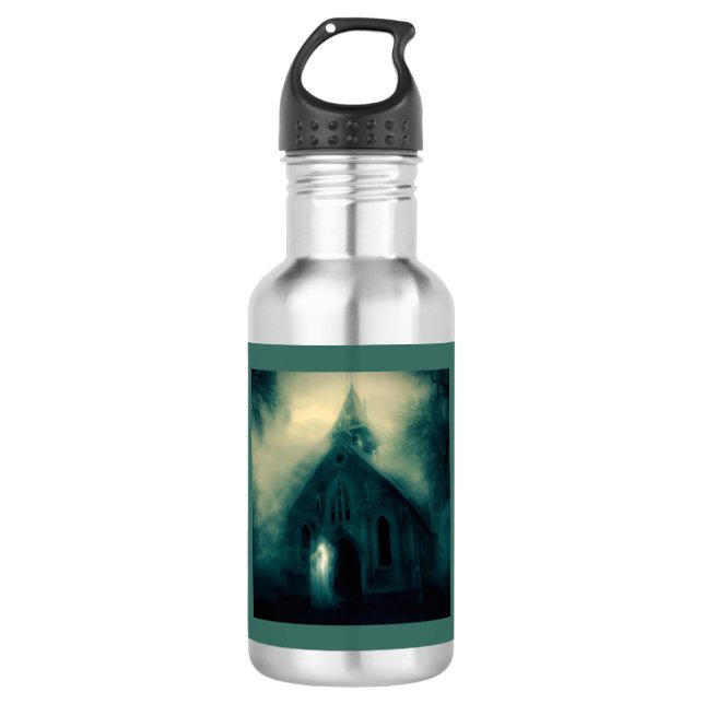Garrafa Halloween - Igreja Assombrada 4 (Frente)