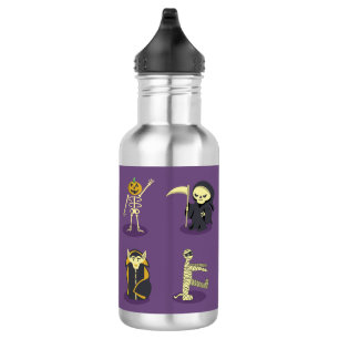 Garrafa Halloween Skeleton Dracula Mummy Grim Reaper