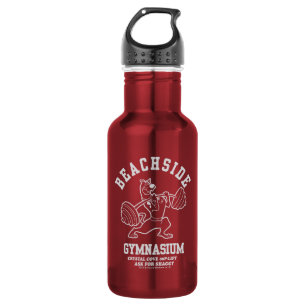 Garrafa "Halterofilismo do ginásio perto da praia" de