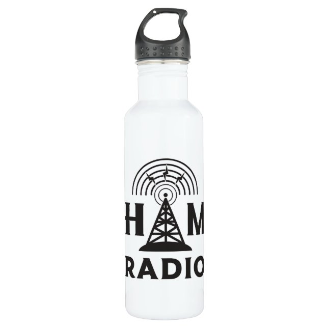 Garrafa HAM Radio Amateur Operador Antenna Code Gift Idea (Frente)