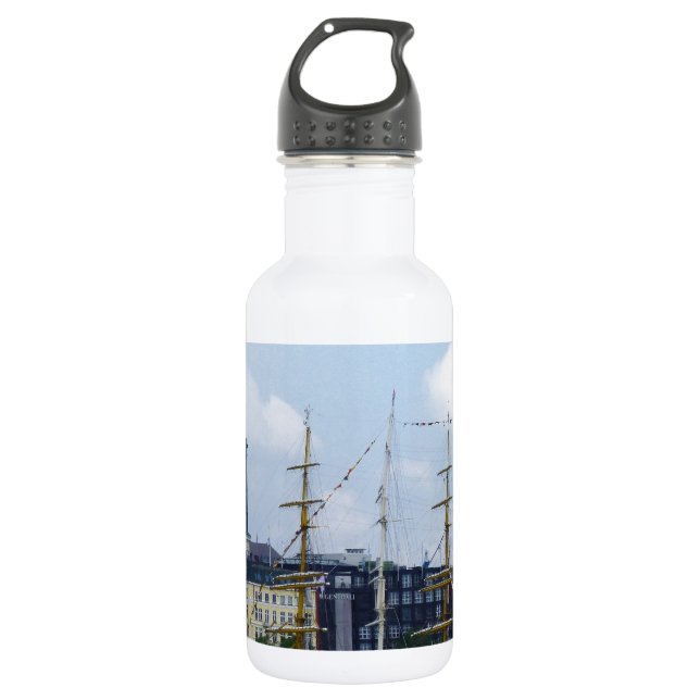 Garrafa Hamburg Harbour Hafen Michel Alemanha Schiffe (Frente)