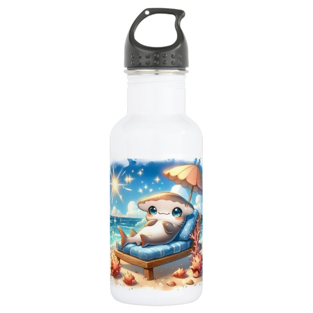 Garrafa Hammerhead Haven: Uma Fuga De Baixo Personalizada (Frente)