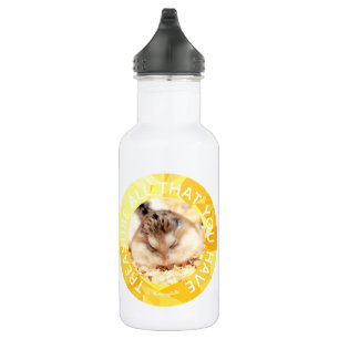 Garrafa Hammyville - Hamster Bonito Personalizou o seu