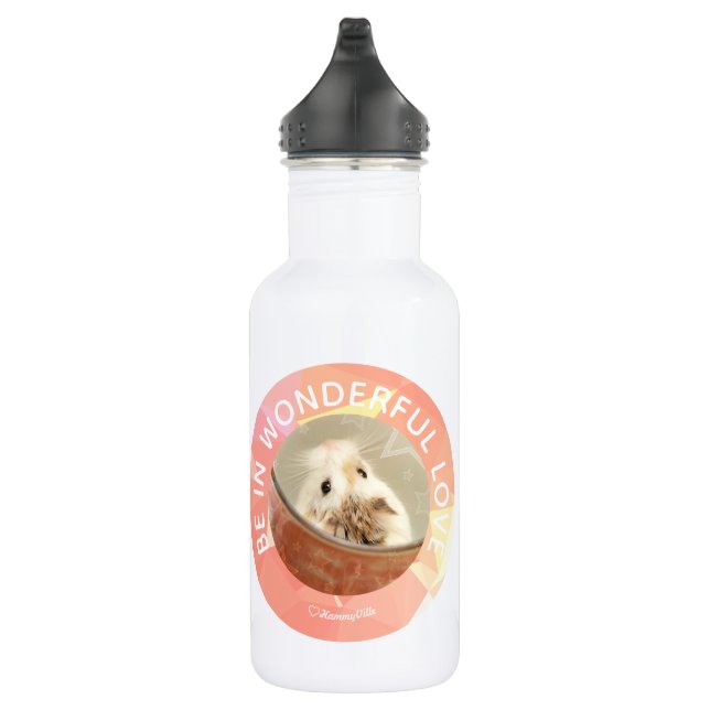Garrafa Hammyville - Hamster Bonito Personalizou o seu (Direita)