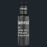 Garrafa HANNAH Definição Nome Personalizado Funny Birthday<br><div class="desc">Definição HANNAH Nome personalizado Funny Birthday Gift Idea T Shirt Copy</div>