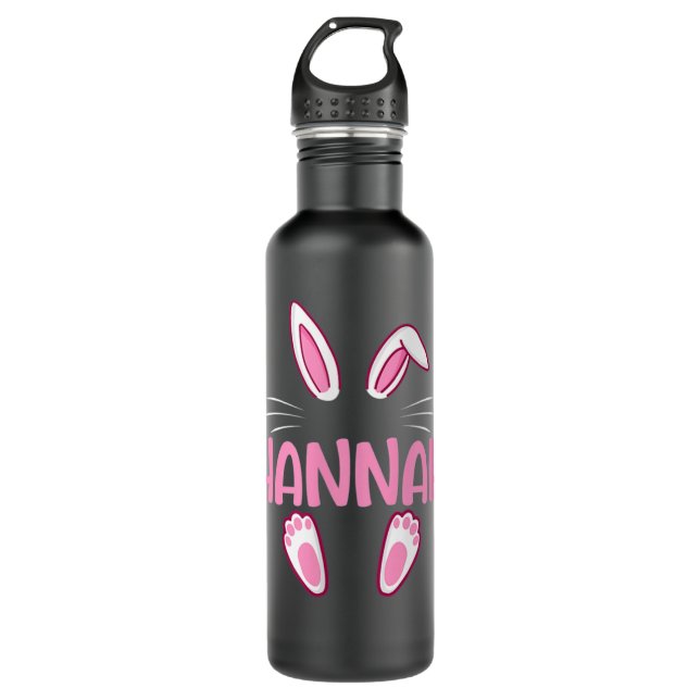 Garrafa HANNAH Easter Bunny Novelty Engraçado Mulheres Per (Frente)