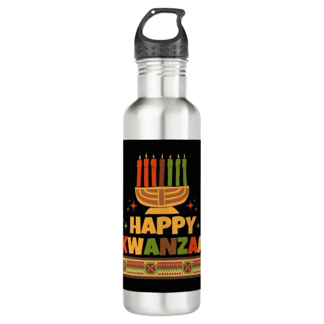 Garrafa Happy Kwanzaa (Frente)