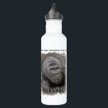 Garrafa Harambe (desenho da grafite)<br><div class="desc">Harambe era um gorila do silverback em um incidente controverso e igualmente representa a espécie em vias de extinção. Desenho original da grafite por expressões da grafite dos DGS; todos os direitos reservados.</div>