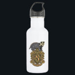 Garrafa Harry Potter| Descanso de Hufflepuff com Badger<br><div class="desc">A crista de casa da � HUFFLEPUFF.</div>