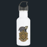 Garrafa Harry Potter| Descanso de Hufflepuff com Badger<br><div class="desc">A crista de casa da � HUFFLEPUFF.</div>