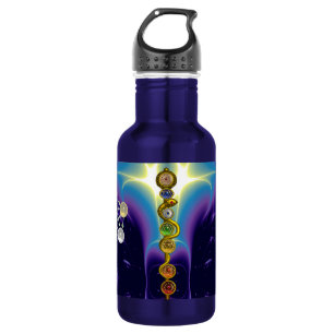 GARRAFA HASTE DE ASCLEPIUS 7 CHAKRAS, IOGA, ENERGIA