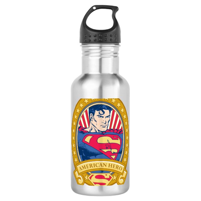 Garrafa Herói Americano do Super-Homem (Frente)