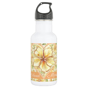 Garrafa Hibiscus & lace AMARELO
