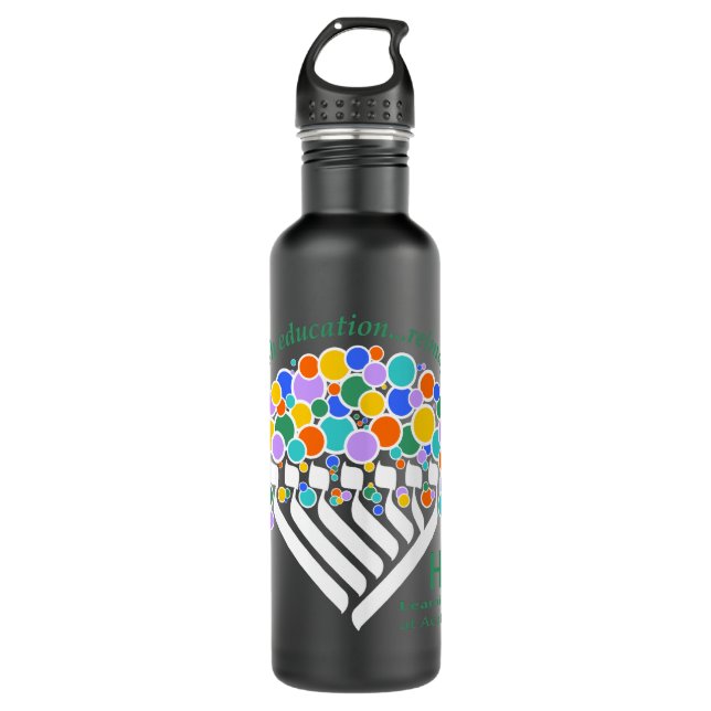 Garrafa Hineni Learning Center Water Bottle - Matte Black (Frente)
