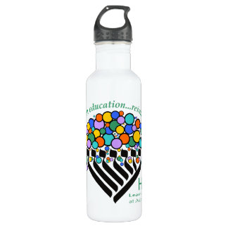 Garrafa Hineni Learning Center Water Bottle - White