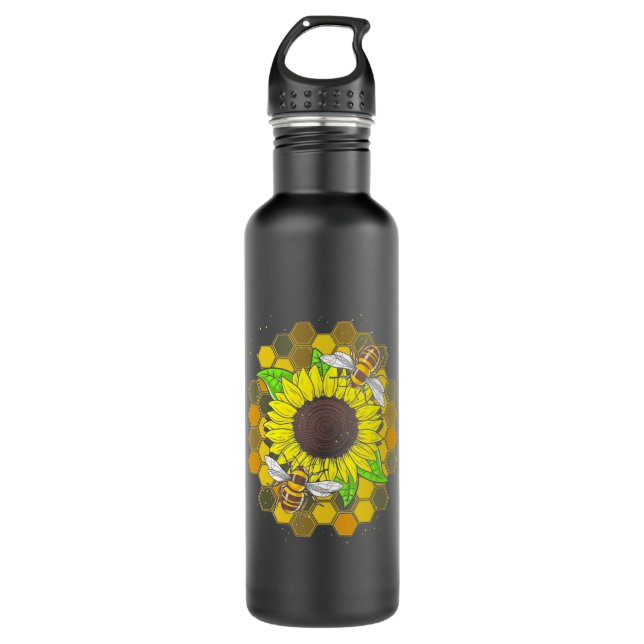 Garrafa Hippie Sunflower Bees (Frente)