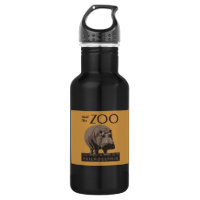 Hippopotamus vintage hippo zoo poster wpa