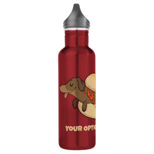 Garrafa Hot Dog de Texto Personalizado