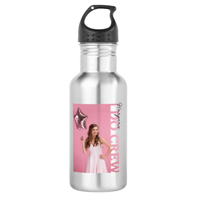 Garrafa I Do Crew Bride Photo Stainless Steel Water Bottle (Frente)