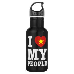 Garrafa I Heart (Love) My Viet Pessoas