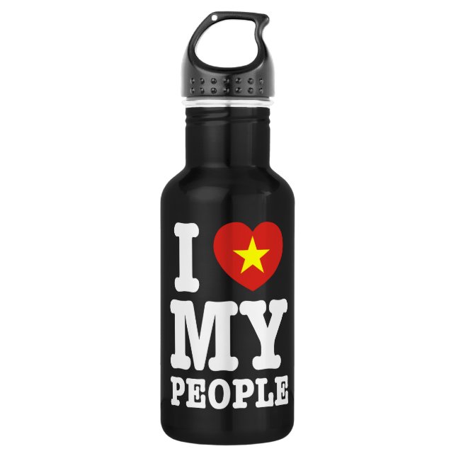 Garrafa I Heart (Love) My Viet Pessoas (Frente)