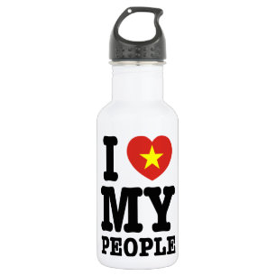 Garrafa I Heart (Love) My Viet Pessoas