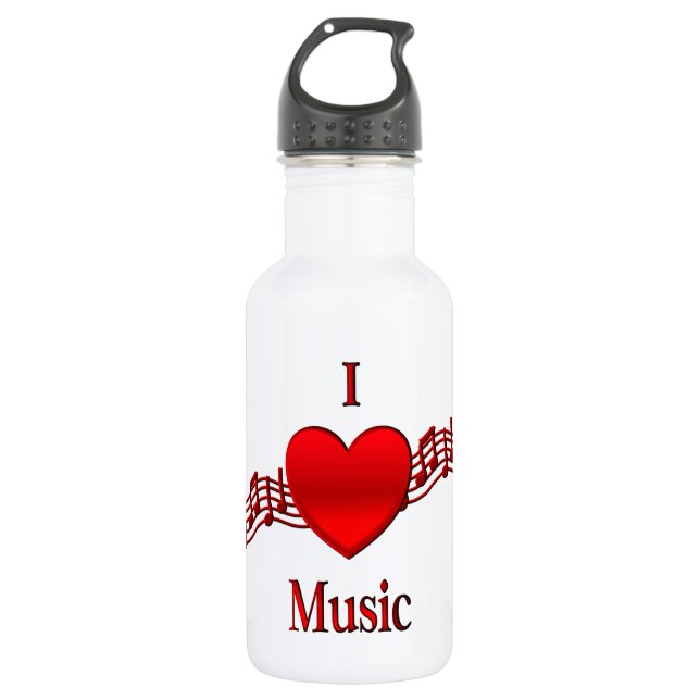 Garrafa I Heart Music (Frente)
