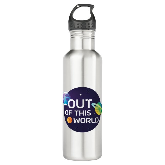 Garrafa Ilustração Cósmica a Partir deste Espaço Exterior  (Frente)