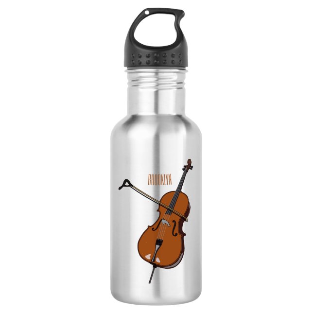 Garrafa Ilustração de desenho animado Cello (Frente)