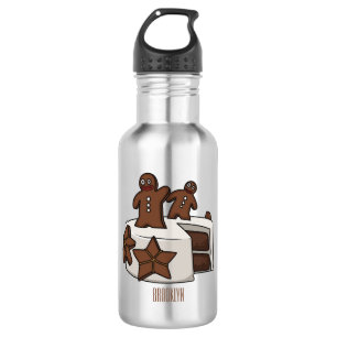 Garrafa Ilustração de desenho animado de bolo de gengibre