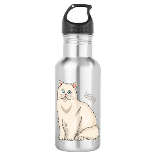 Garrafa Ilustração de desenho animado de gato persa